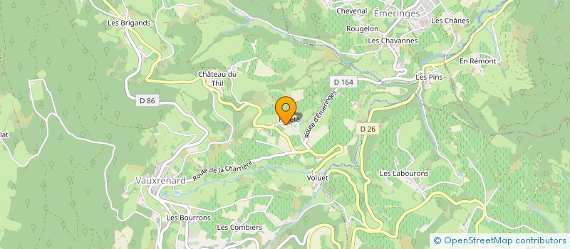 localisation de l'entreprise JEAN-YVES PERRAUD à VAUXRENARD
