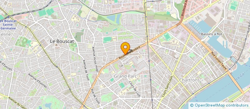 localisation de l'entreprise JEAN ZAY  LE BOUSCAT