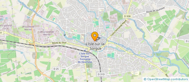 localisation de l'entreprise JEANARA à L'ISLE-SUR-LA-SORGUE