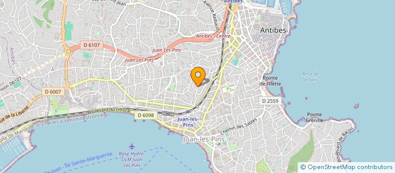 localisation de l'entreprise JEANBARE à ANTIBES