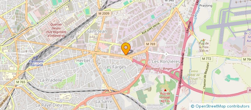 localisation de l'entreprise JEANBER 2 à CLERMONT-FERRAND