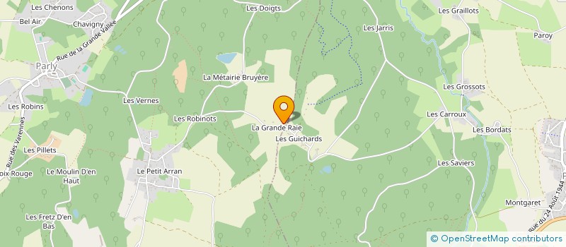 localisation de l'entreprise JEANCEL  PARLY