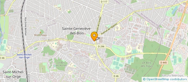 localisation de l'entreprise JEANCHRISNAT SARL à SAINTE-GENEVIEVE-DES-BOIS