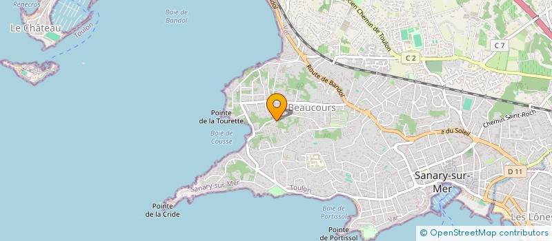localisation de l'entreprise JEANCO à SANARY-SUR-MER