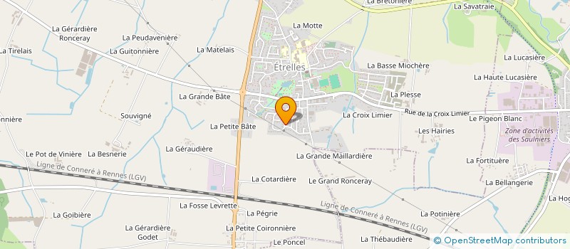 localisation de l'entreprise JEANDELEINE  ETRELLES