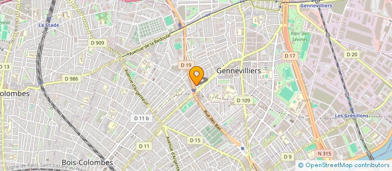 localisation de l'entreprise JEANDEPANNE à GENNEVILLIERS
