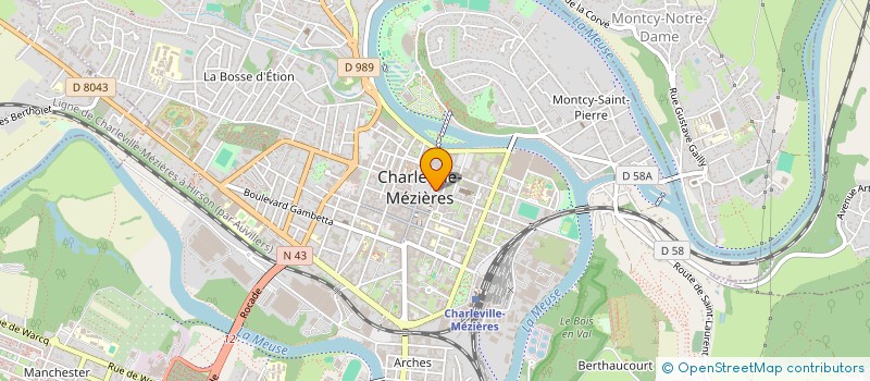localisation de l'entreprise JEANDI à CHARLEVILLE-MEZIERES