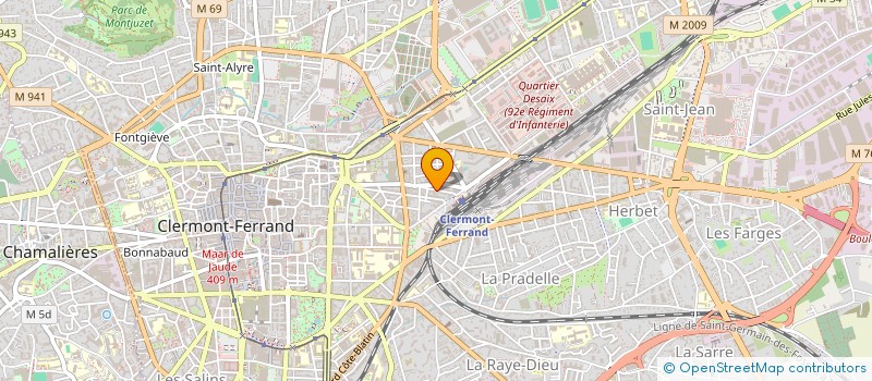 localisation de l'entreprise JEANDON-ESPERON  CLERMONT-FERRAND