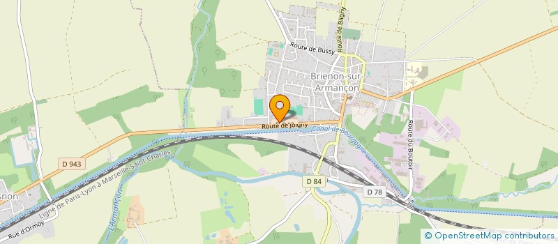 localisation de l'entreprise JEANDOT A.B à BRIENON-SUR-ARMANCON