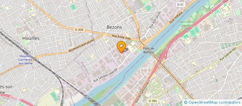 localisation de l'entreprise JEANED à BEZONS