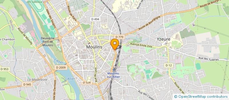 localisation de l'entreprise JEANGARAN à MOULINS
