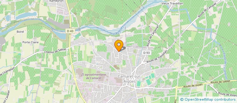 localisation de l'entreprise JEANHUR  CAMARET-SUR-AIGUES