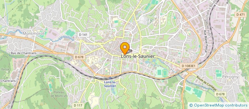 localisation de l'entreprise JEANJACQUOT IMMOBILIER à LONS-LE-SAUNIER