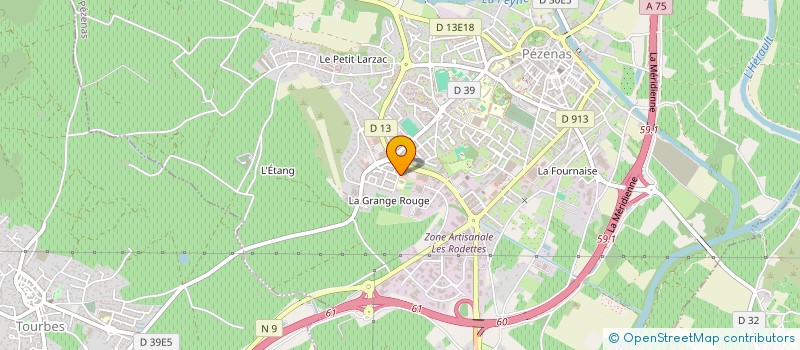 localisation de l'entreprise JEANJEAN  PEZENAS