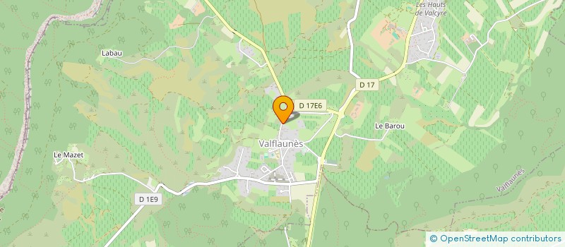 localisation de l'entreprise JEANJEAN DE LA MOSSON  VALFLAUNES