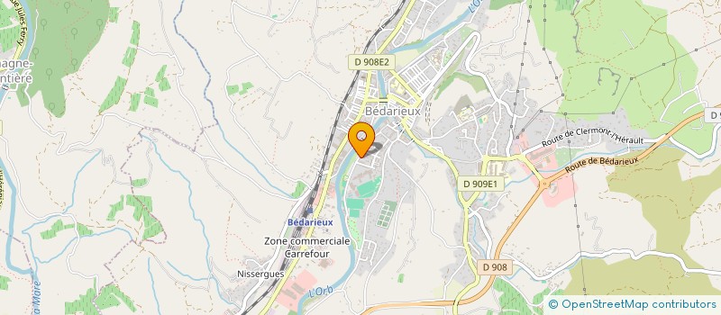 localisation de l'entreprise JEANJEAN TRIAIRE  BEDARIEUX