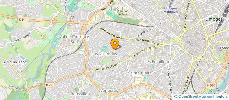 localisation de l'entreprise JEANLIM  LIMOGES