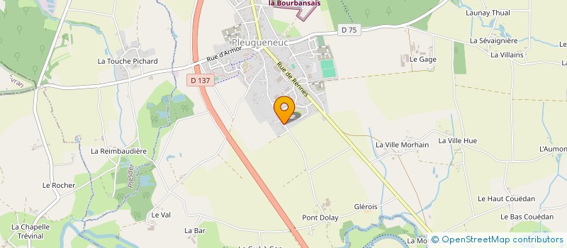 localisation de l'entreprise JEANLOU  PLEUGUENEUC