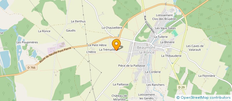 localisation de l'entreprise JEANLYRO  BEAUMONT-LOUESTAULT