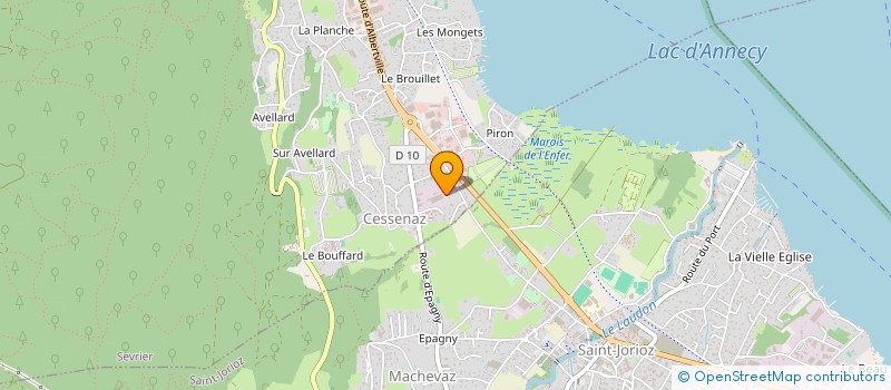 localisation de l'entreprise JEANMAIRE MENUISERIE à SEVRIER