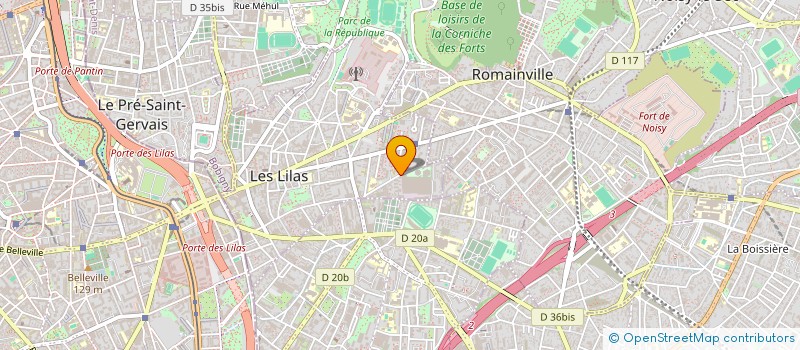 localisation de l'entreprise JEANNE à LES LILAS