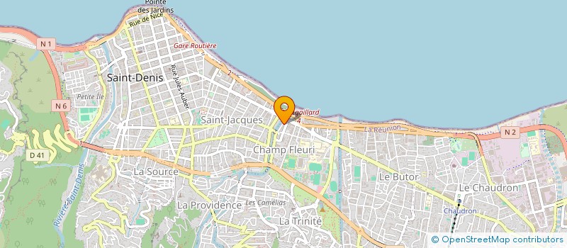localisation de l'entreprise JEANNE à SAINT-DENIS