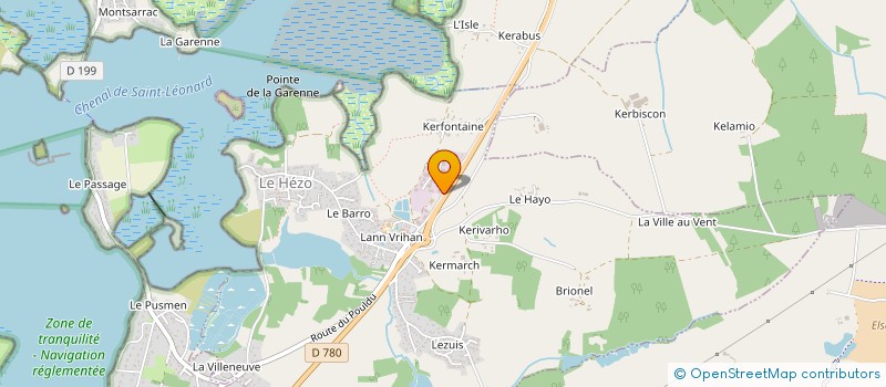 localisation de l'entreprise JEANNE  LE HEZO