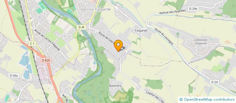 localisation de l'entreprise JEANNE  LACROIX-FALGARDE