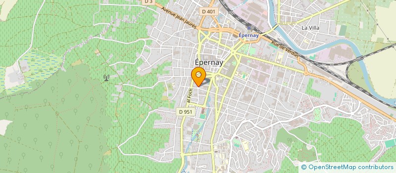 localisation de l'entreprise JEANNE BERGERE-FEQUANT  EPERNAY