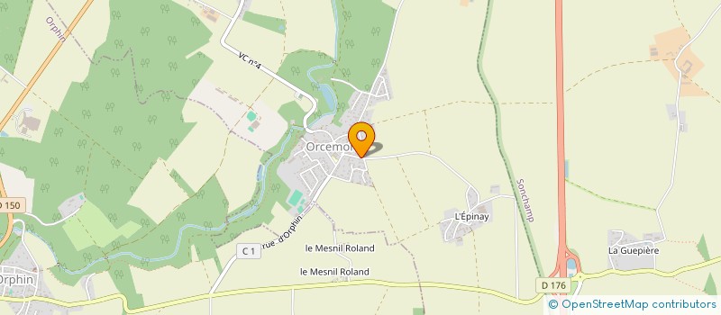 localisation de l'entreprise JEANNE D'ARC  ORCEMONT