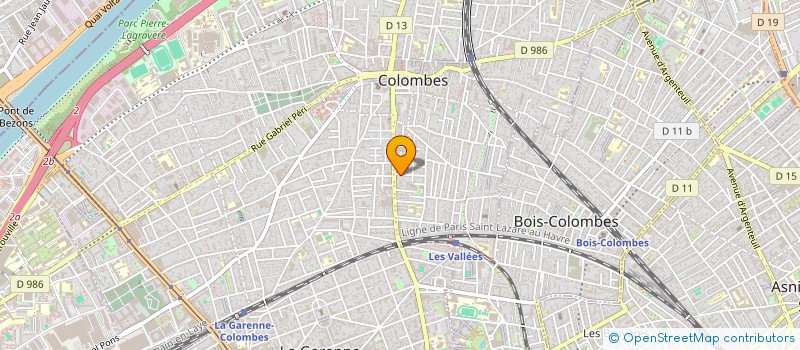 localisation de l'entreprise JEANNE D'ARC  COLOMBES