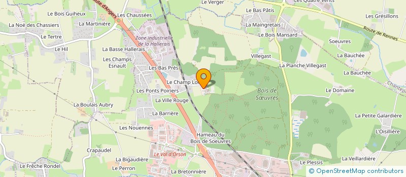 localisation de l'entreprise JEANNE D'ARC  VERN-SUR-SEICHE