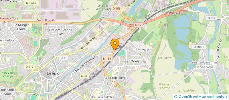 localisation de l'entreprise JEANNE D'ARC à DREUX