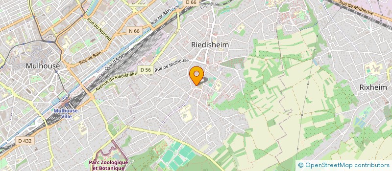 localisation de l'entreprise JEANNE D'ARC  RIEDISHEIM