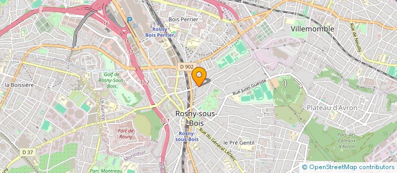 localisation de l'entreprise JEANNE D ARC DE ROSNY SOUS BOIS à ROSNY-SOUS-BOIS