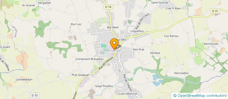 localisation de l'entreprise JEANNE D'ARC PENVENAN à PENVENAN