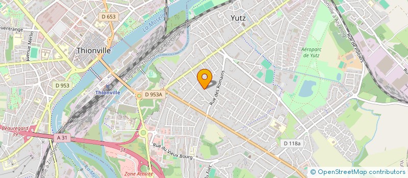 localisation de l'entreprise JEANNE DE FRANCE 57  YUTZ