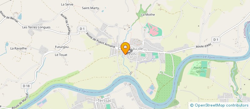 localisation de l'entreprise JEANNE DU THERON  CESTAYROLS