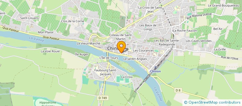 localisation de l'entreprise JEANNE EN LUMIERE  CHINON