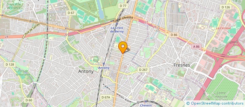 localisation de l'entreprise JEANNE ET ARISTIDE à ANTONY