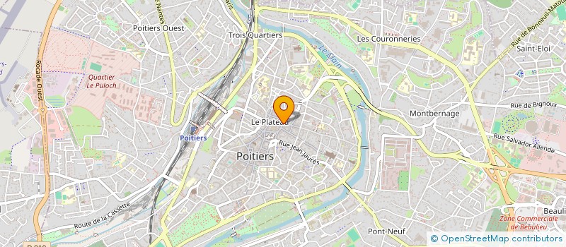 localisation de l'entreprise JEANNE GRACE à POITIERS