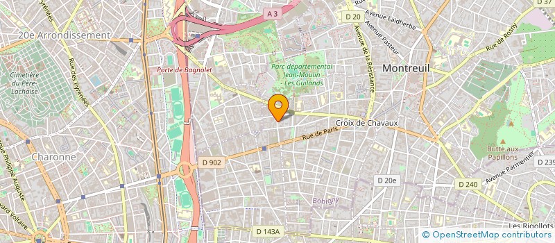 localisation de l'entreprise JEANNE JULIEN à MONTREUIL