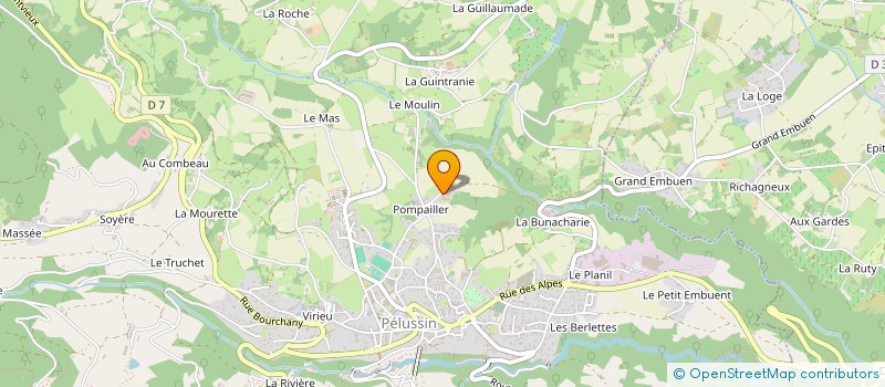 localisation de l'entreprise JEANNE M DESVIGNES ETS BLEUETS PILAT à PELUSSIN