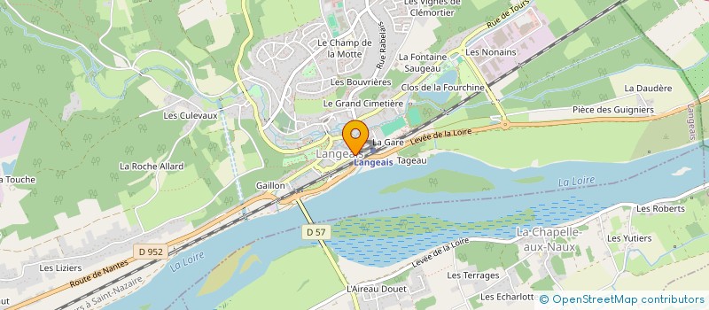 localisation de l'entreprise JEANNE MARYSE  LANGEAIS