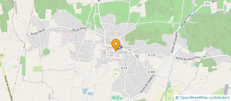 localisation de l'entreprise JEANNE MIROCLER  SAINT-QUENTIN-LA-POTERIE