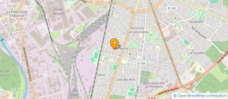 localisation de l'entreprise JEANNE : PAS A PAS à LE MANS
