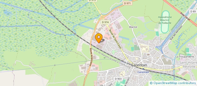 localisation de l'entreprise JEANNE POIDS LOURDS  CARENTAN LES MARAIS