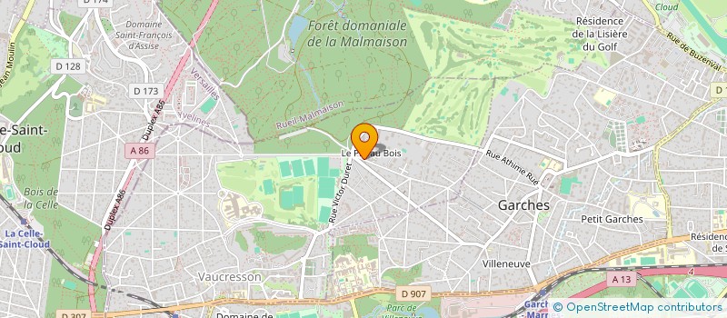 localisation de l'entreprise JEANNE PUGET  VAUCRESSON