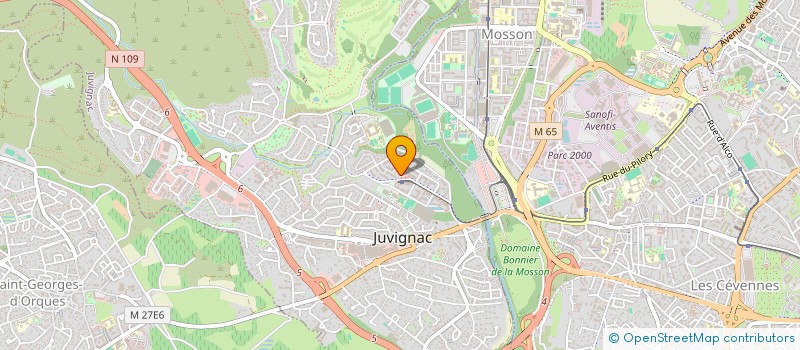 localisation de l'entreprise JEANNE ROSE  JUVIGNAC