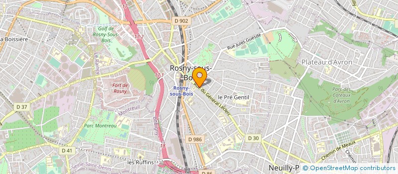 localisation de l'entreprise JEANNE SIMON LA BROUSSE à ROSNY-SOUS-BOIS